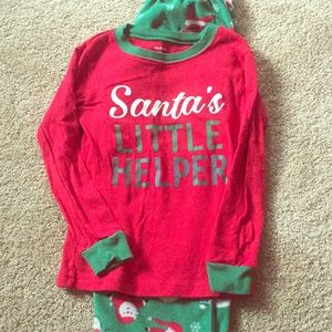 Santa’s Little Helper PJs, Size 4